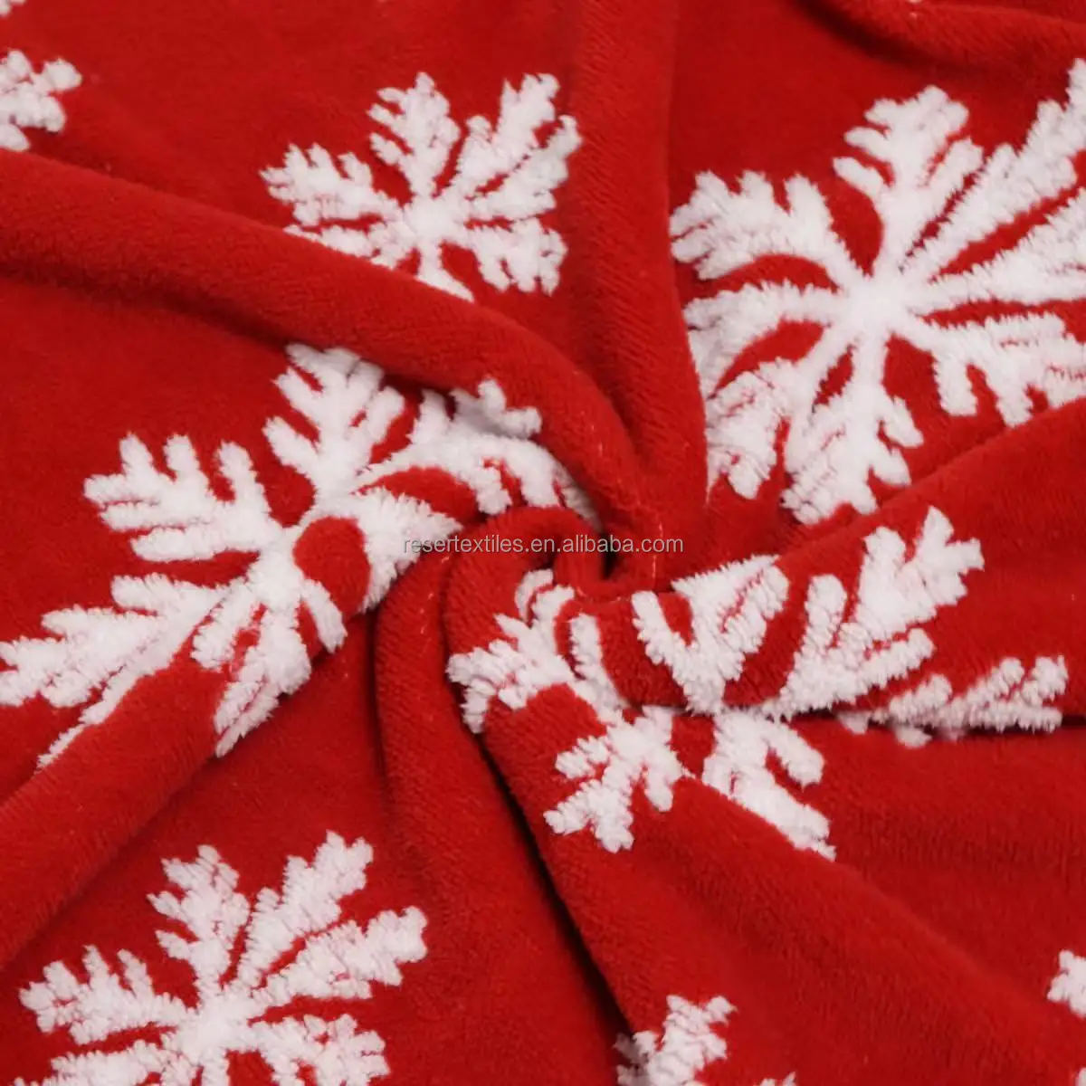 Christmas Snowflake Sherpa Fleece Throw Blanket Knitted Eco-Friendly Fluffy Couch and Bed Sofa Cozy Plush for Winter