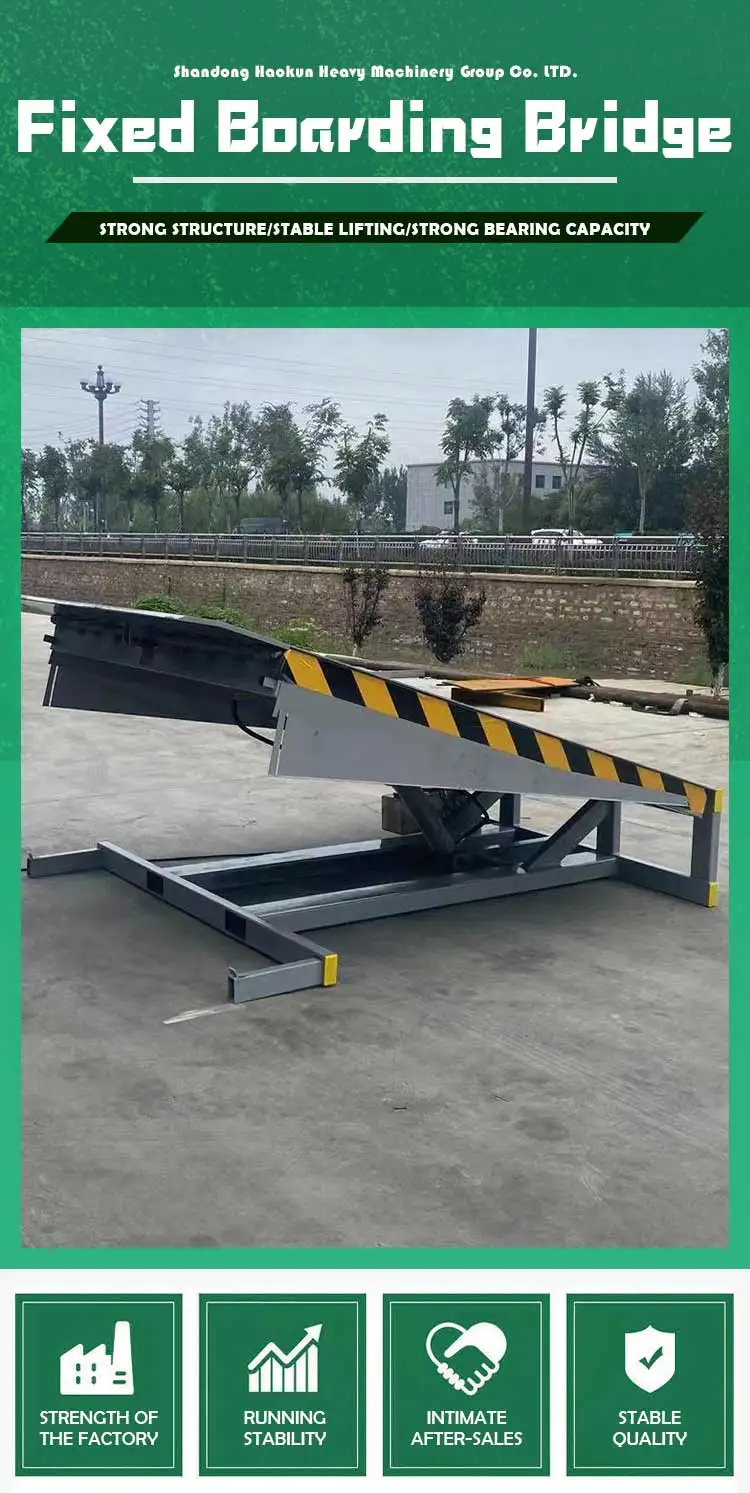 Hydraulic Container Loading Dock Ramp Lift Fixed Boarding Bridge Dock ...