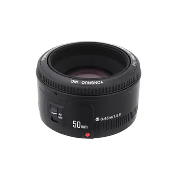 YONGNUO YN50mm Lens Fixed Focus Lens EF 50mm F/1.8 AF/MF Large Aperture Auto Focus Lens for YN 50mm detail image