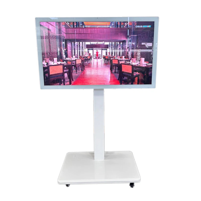 43 Zoll beweglicher Outdoor-LCD-Werbebildschirm mit hoher Helligkeit, Digital Signage und Displayständer, ICD-Werbedisplay