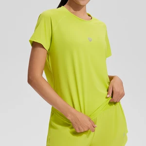 Woman Workout Gym Yoga Short Sleeve Shirts Soft and Comfortable Oversized Fitness Sports Tee Activewear