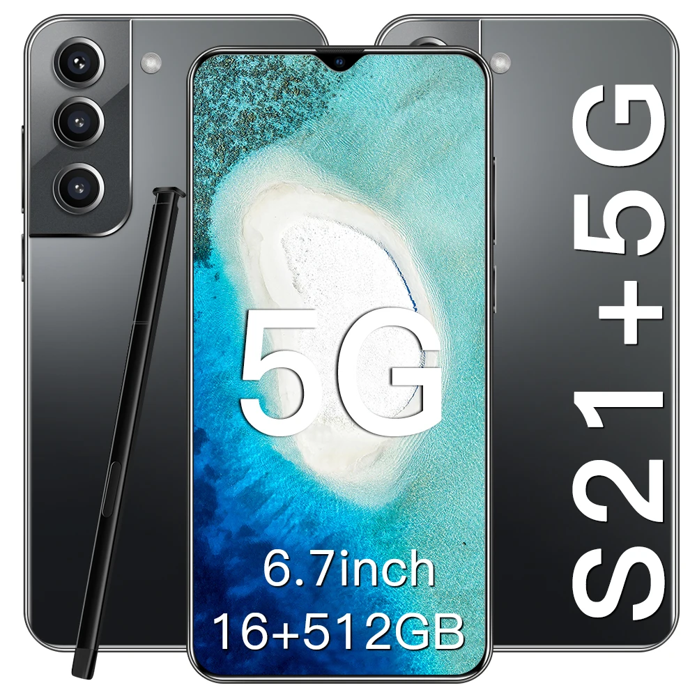
 Android 11 Deca core S21 + 5G 32MP 50MP телефон 5G LTE оригинальный 6,7 дюймов смартфон 16 ГБ 512 Гб мобильный телефон  