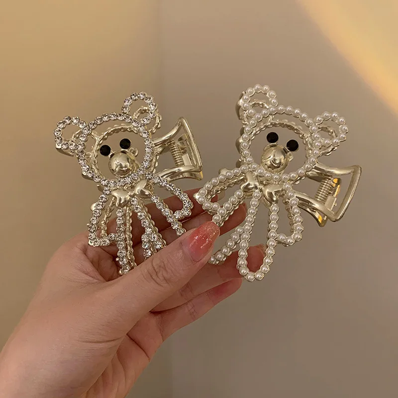 Wholesale Newest Design Korean Women Gold Zircon Teddy Bear  display picture 1