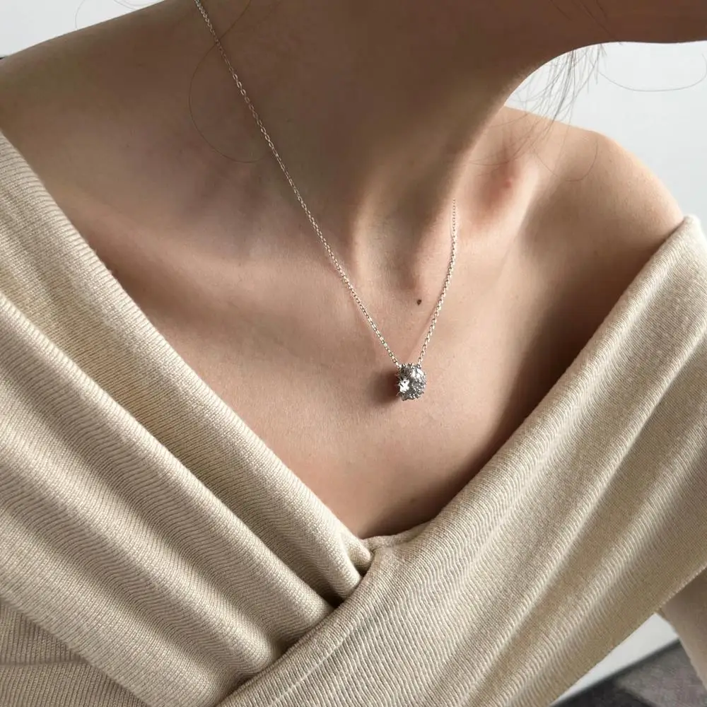 KAKODIY Luxury 18K Gold Plated 5A Cubic Zirconia Roller Pendant Necklace 925 Sterling Silver Jewelry detail 8