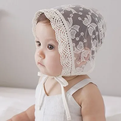 Boys Baby hats Embroidery Costume Props Newborn Girls Lace Birthday Bonnet 
