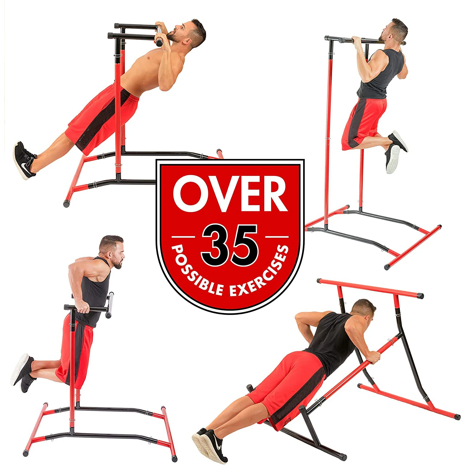 Free Standing Steel Pull-up Dip Stand for Calisthenics