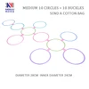 Macaron Medium 28cm (10 Cercles + 10 Boucles)