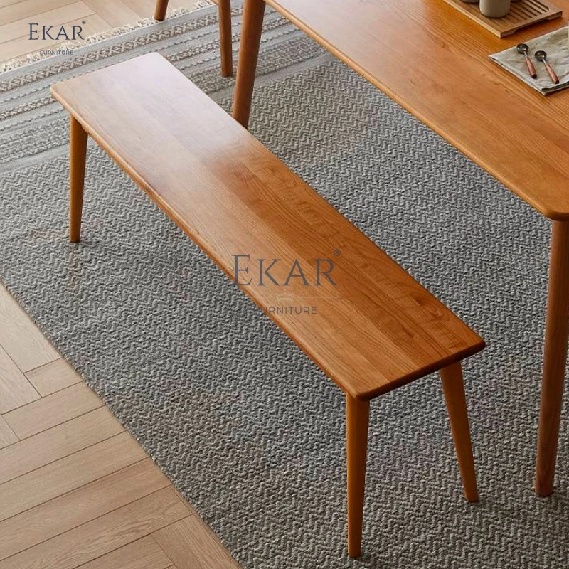 product new design ekar solid wood dining table and chairs set kitchen table set 4 chairs-64