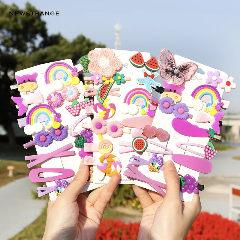 Cute Children Barrettes Kid Hairgrips 14 Pcs/set Hair Clip Accessories