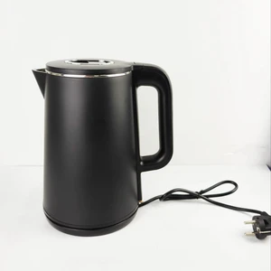 China Small Kitchen & Home Appliances Double Layers 1500w 1.8L #304 Stainless Steel Electric Kettle with Temperature Display