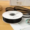 Double-sided ribbon - black - 2.5cm wide, 45 yards long