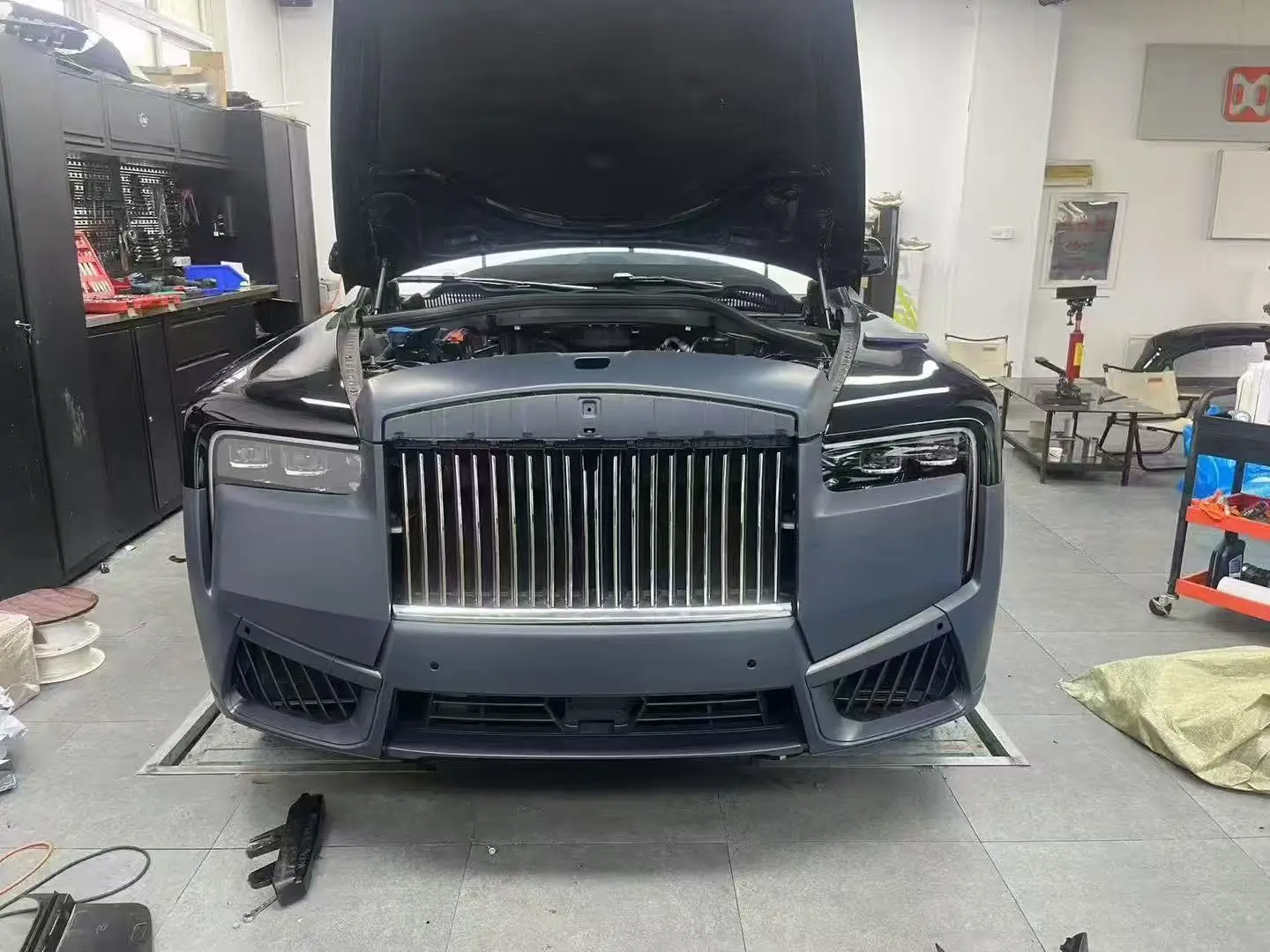 TDCMY for Rolls Royce Cullinan Bumper Kit 18-24 Upgrade 2025 Old to New Version Body Kit Without Original Factory LED Headlights supplier