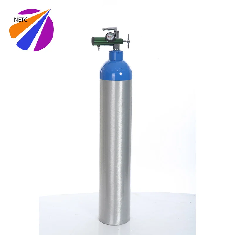 2L 5L 10L  20L Aluminum medical N2O Nitrous Oxide  cylinder bottle device
