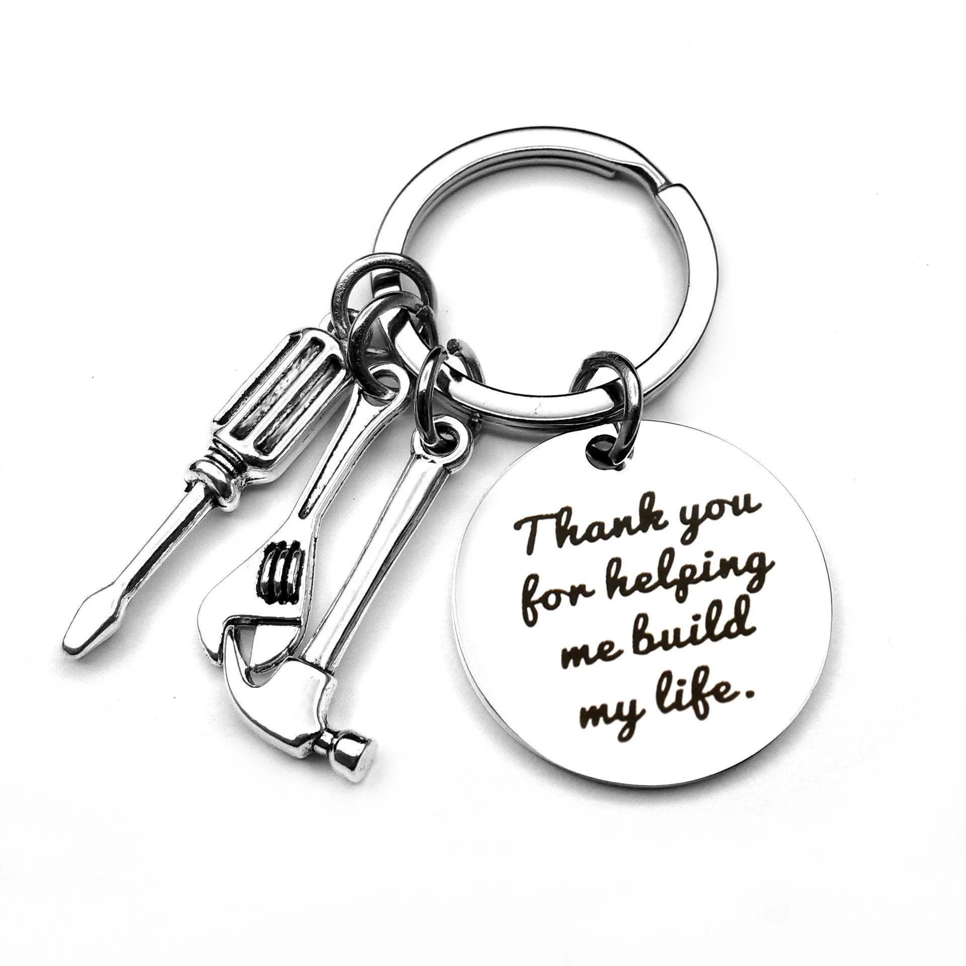 Hand Stamped Drive Safe Keychain Engraved Couples Customizable Key Ring  Gift Husband Boyfriend