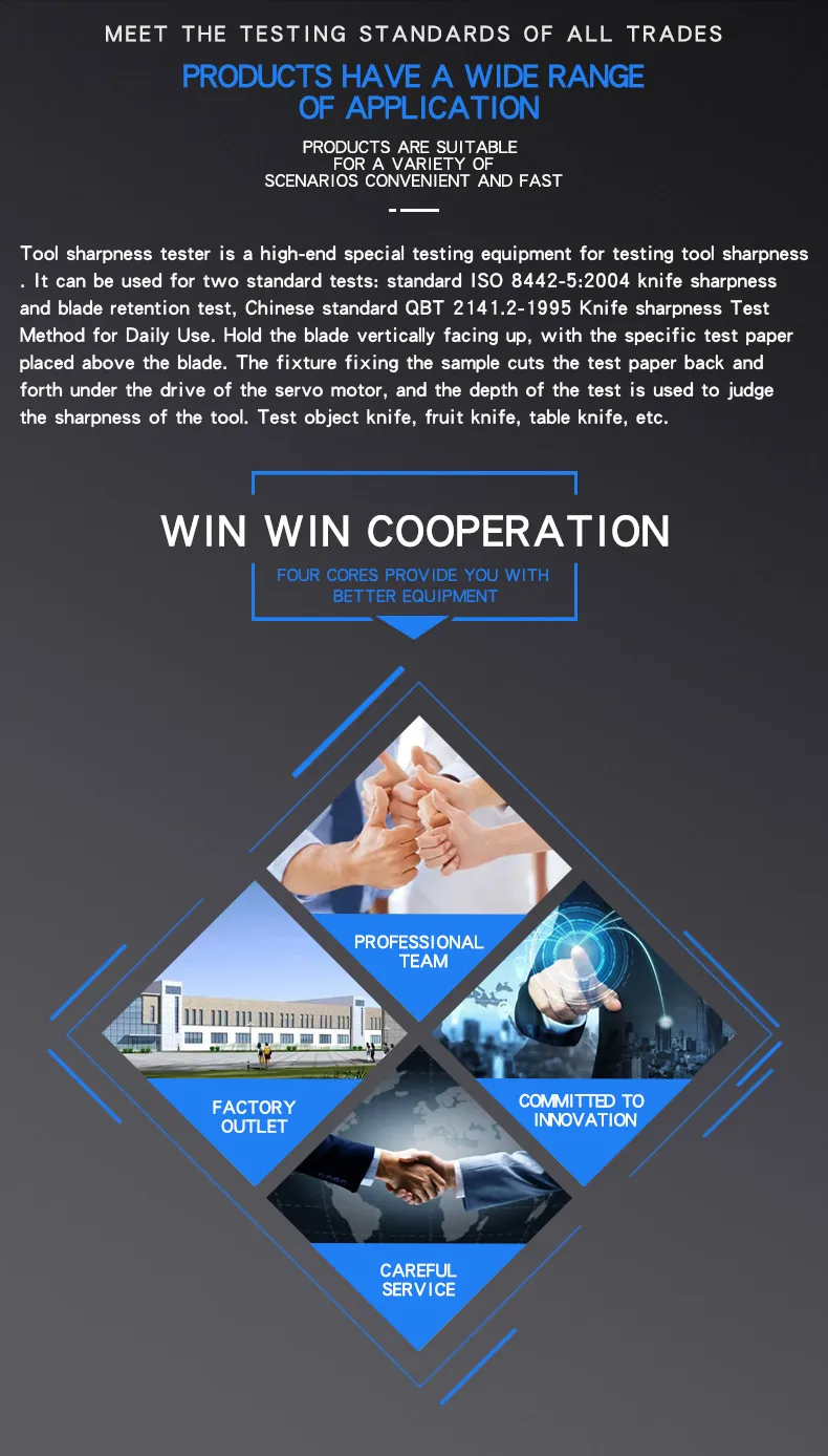 Fully Automatic Small Kitchen Knife Sharpness Tester Scalpel Sharpness