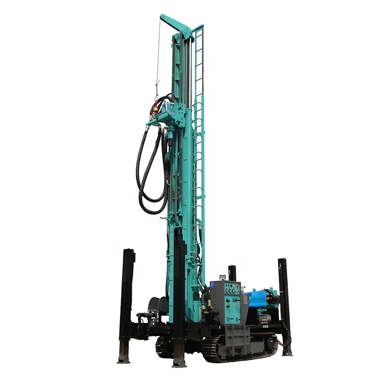 
 Drilling Depth 100 To 800m  Crawler Pneumatic Rotary Water Well Drilling Rig Machine Prices
