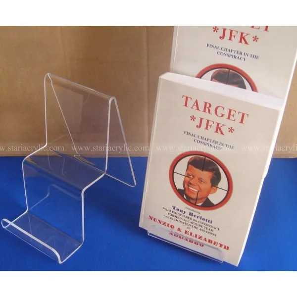 Acrylic Book Stand Holder With Ledge Clear Acrylic Book Easel With