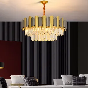 Factory Price Indoor Decorative Lighting Gold Living Room Restaurant Large Crystal Chandelier for Decor
