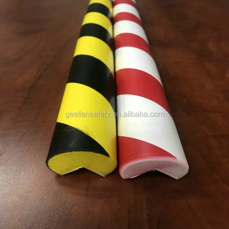 Protective Bumper Guards - Style D - Black/Yellow - Polyurethane Foam - 39  3/8 in long