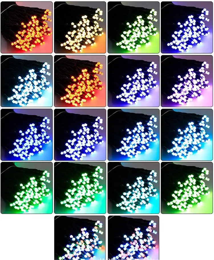 31v 22m Controlled Color Changing Outdoor 200 Led Christmas Rgb Garland