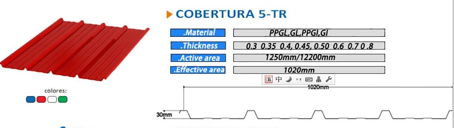 Dobladora De Calaminas Tr4 Tr5 Double Roll Forming Machine