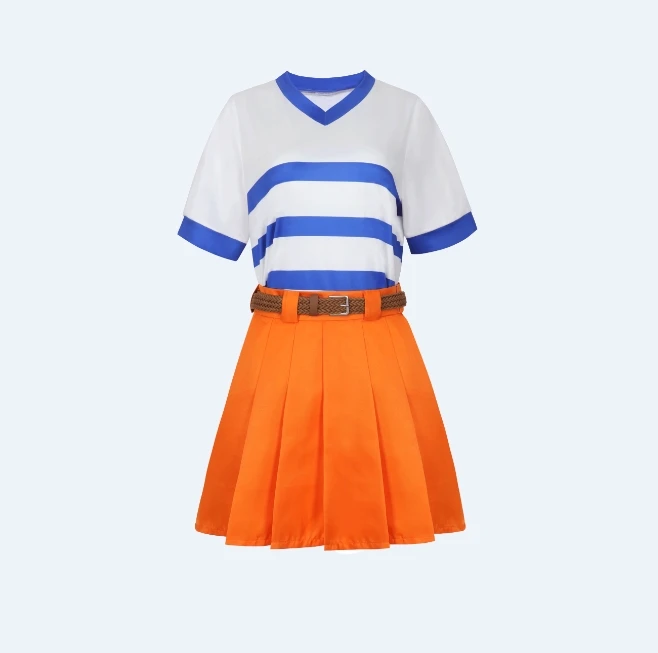 One Piece Teenage Girls Nami Costume Full Set Including Fashionable One ...