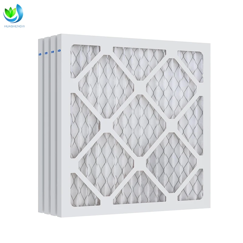 Custom HVAC Air Filter Cardboard Folded Panels AC Furnace Vent Prefiltered Air G4 F5 F6 F7 F8 F9 MERV 4 6 8 11 12 13 16