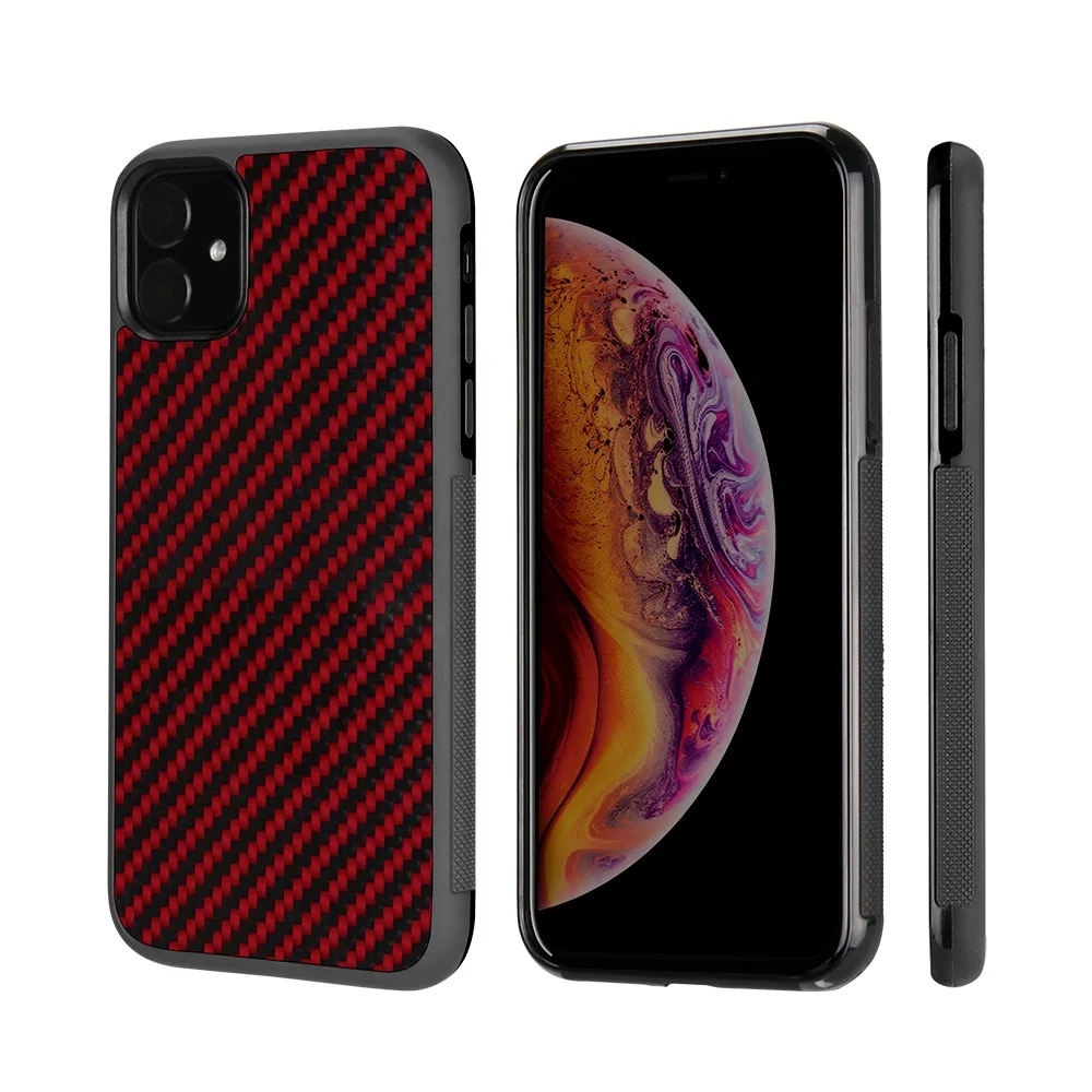 19 Whole Price Tpu Pc Carbon Fiber Phone Case Cover For Iphone 11 Red Color Buy Anti Skid Carbon Case For Iphone 11 Pro Red Carbon Fiber Case For Iphone 11 Aramid Case