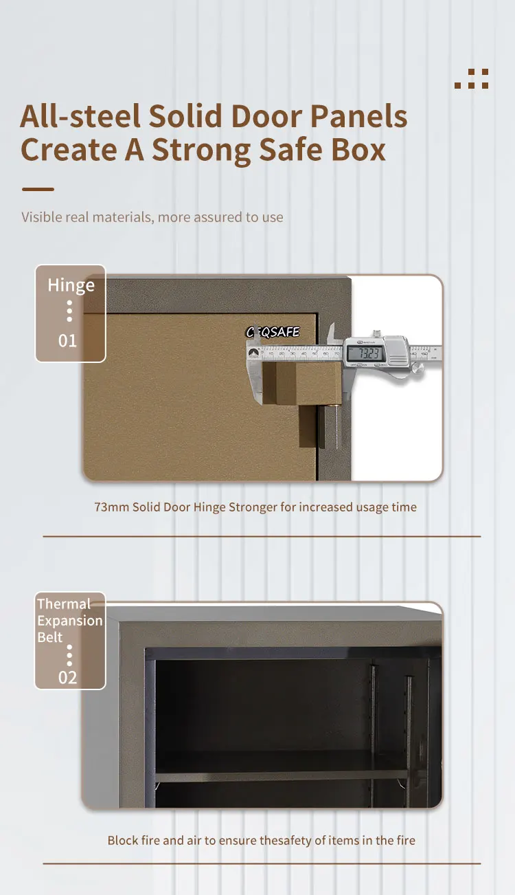 CEQSAFE Mini Money Portable Smart Fireproof Electronic Fingerprint Safe Box Digital Safe details