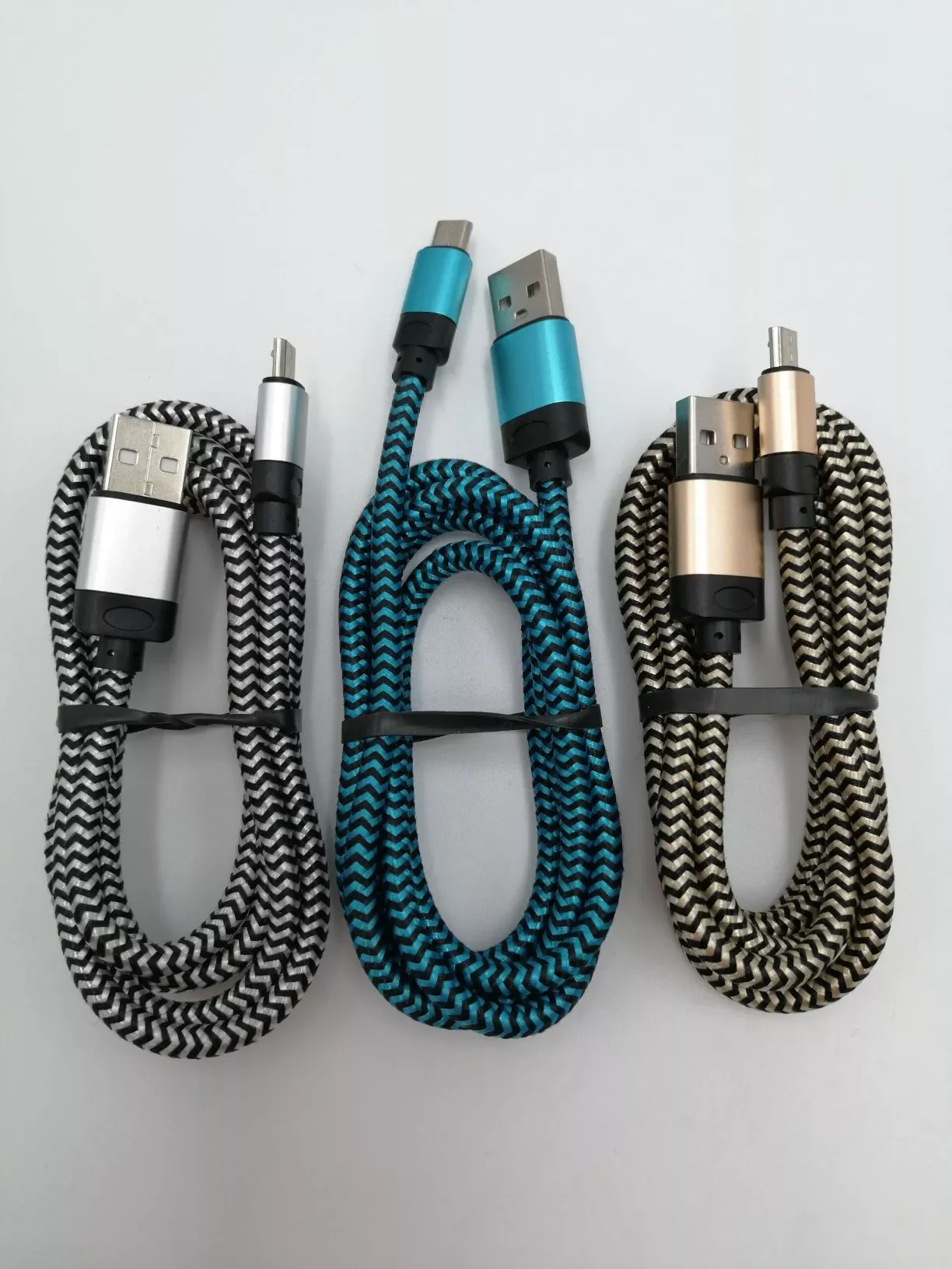 Free Shipping Fast Charging 10FT Nylon Braided Micro USB Data Cable Type C Charging Cable For Iphone - ANKUX.COM