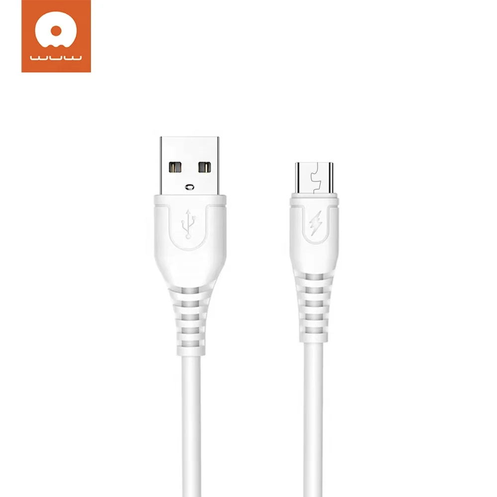 2A Power Cord V8 Micro Charger Plastic PVC Fast Data Charging Smartphone USB Cable_voghion.com