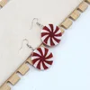 A pair of large hoop pendant earrings