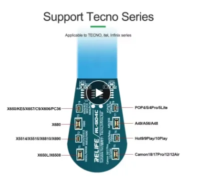 RELIFE RL-904C Transsion Series Battery Charging Activation Board for TECNO  Itel Infinix Mobile Phone Battery Test Repair Tool