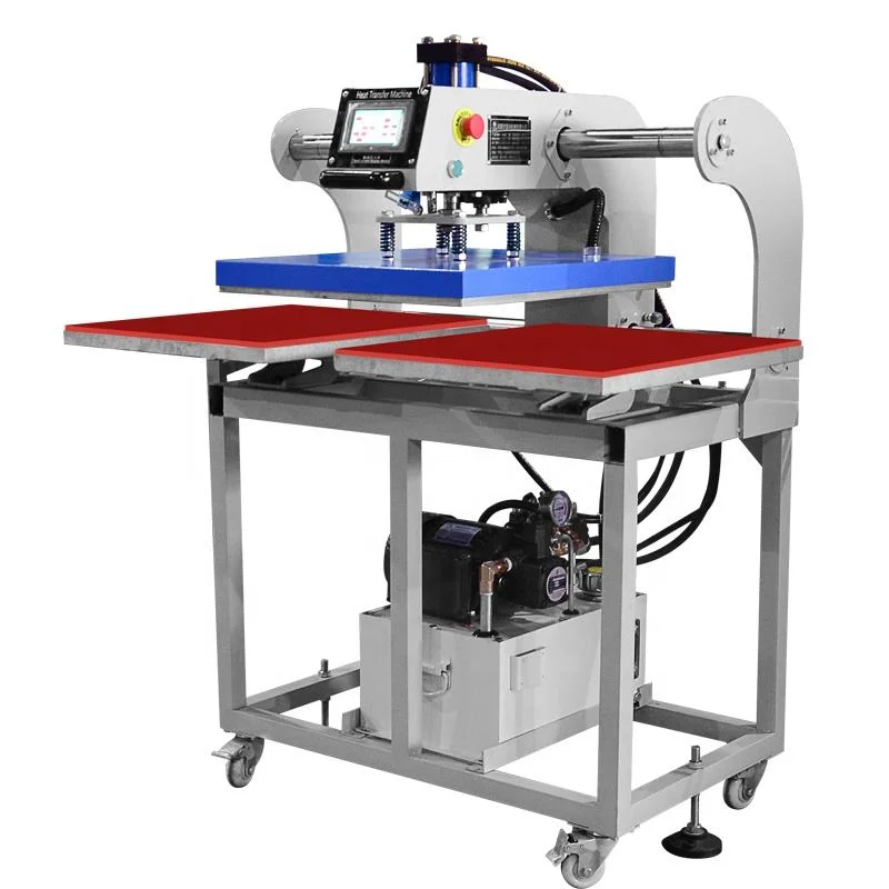 New Automatic Multifunctional Hydraulic Heat Transfer Machine Auto Open T Shirt Heat Press Machines for Garment Use factory