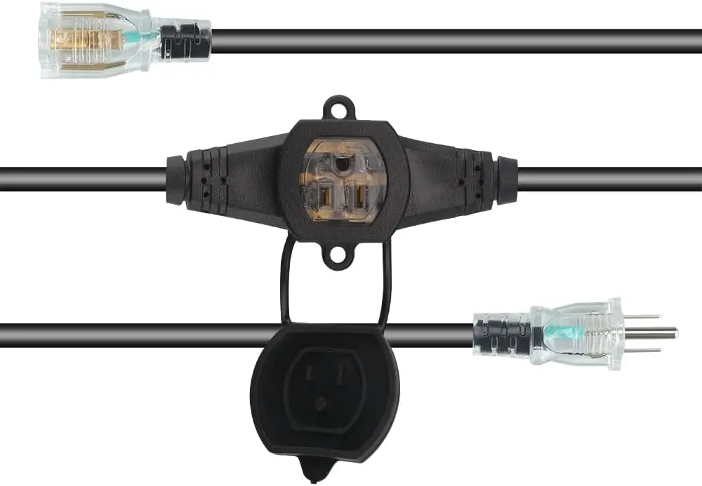 Industrial Electric Heavy Duty Universal Multiple Outlets 10ft 50ft 12/ ...