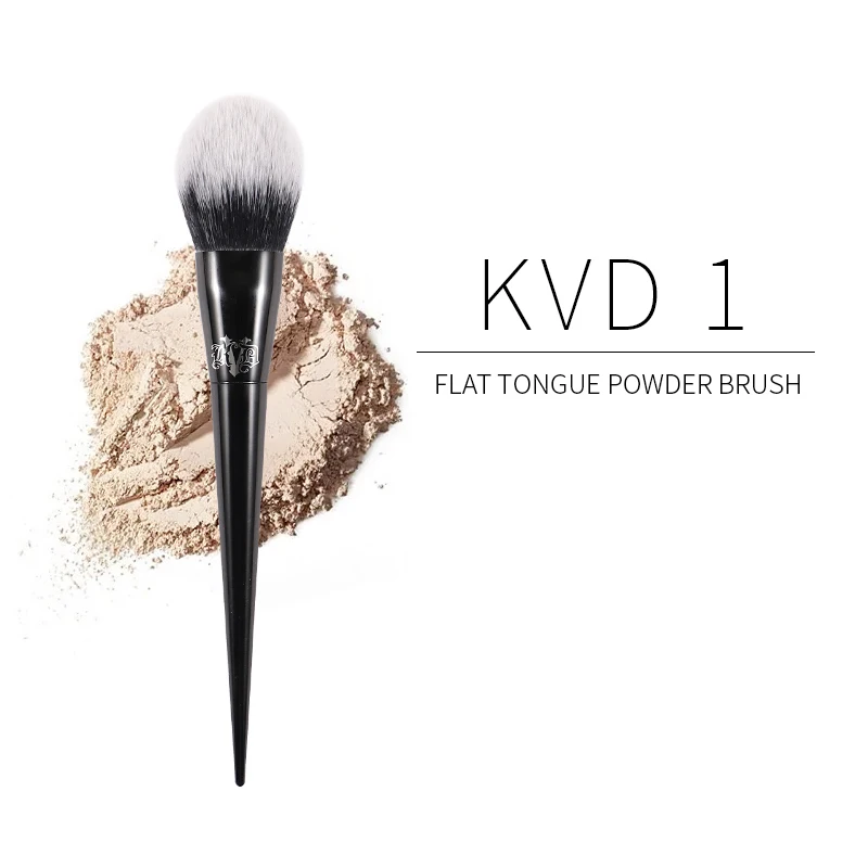 KVD1 Flat Tongue Powder Brush 11Pcs Kat Von D Series Vegan Beginner Makeup  Brushes Factory Wholesale Spot Sale