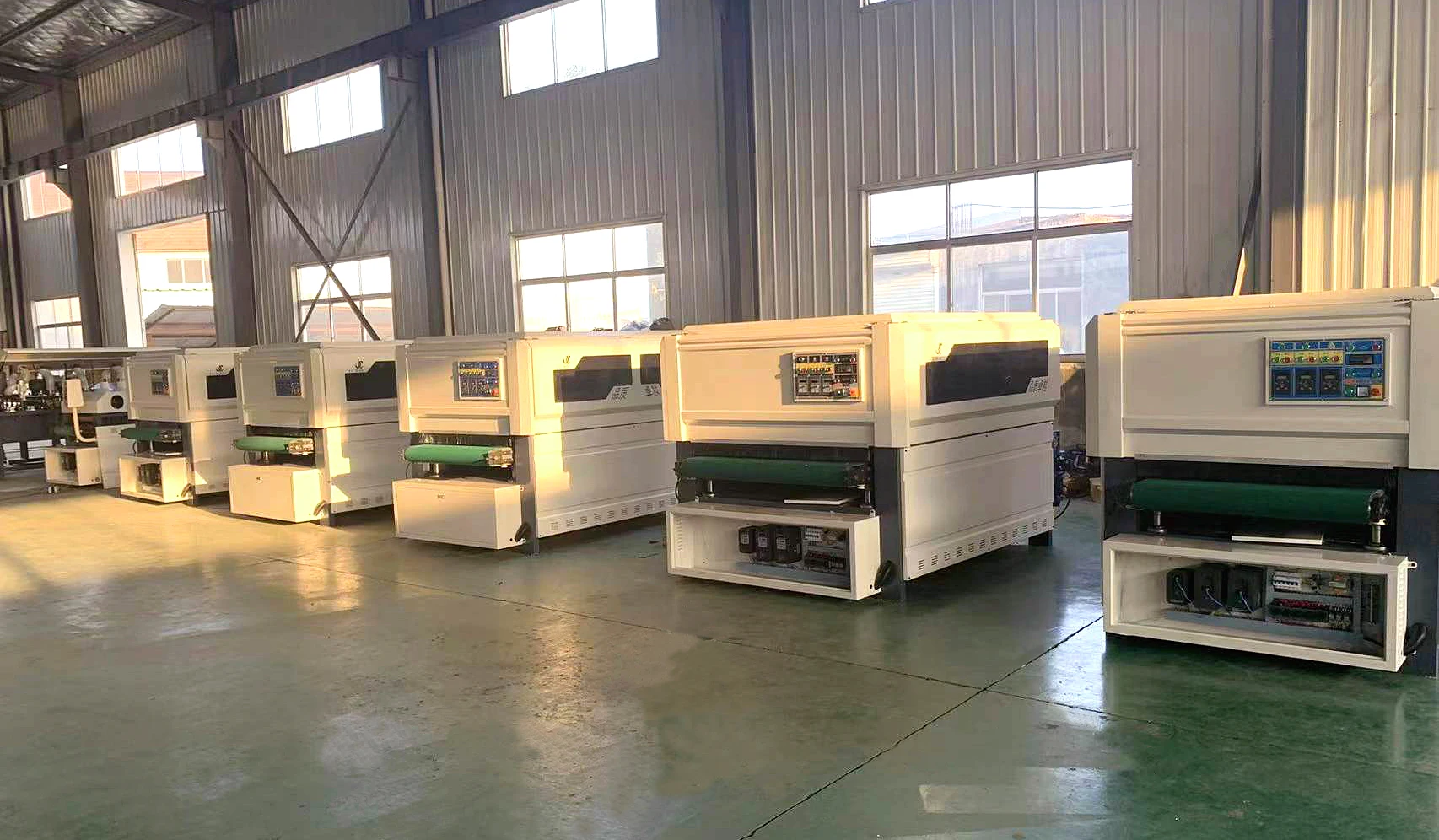 Heavy Duty Wide Belt Sander Sanding Furniture Machine For Panel Surface ...