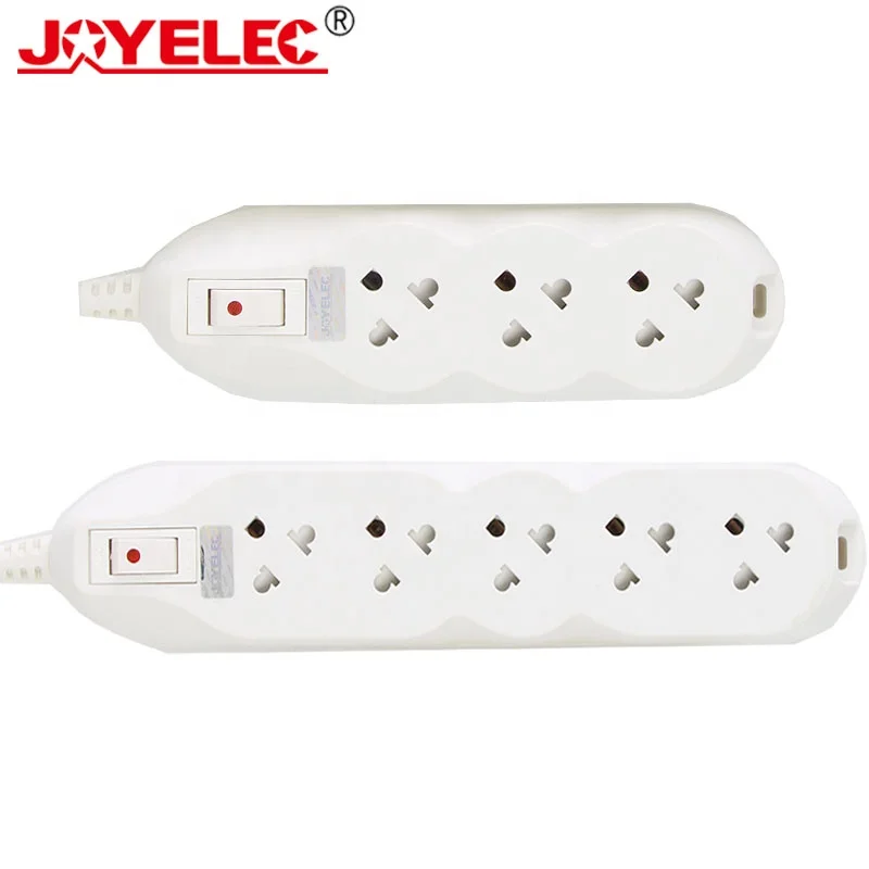 Plug Power 3 Way Electrical Switched Power Extension with Reset Switch 3M