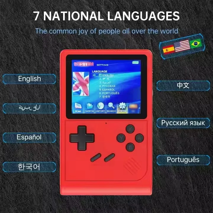 GB300 3.0 Inch Screen Handheld Game Console Player Video