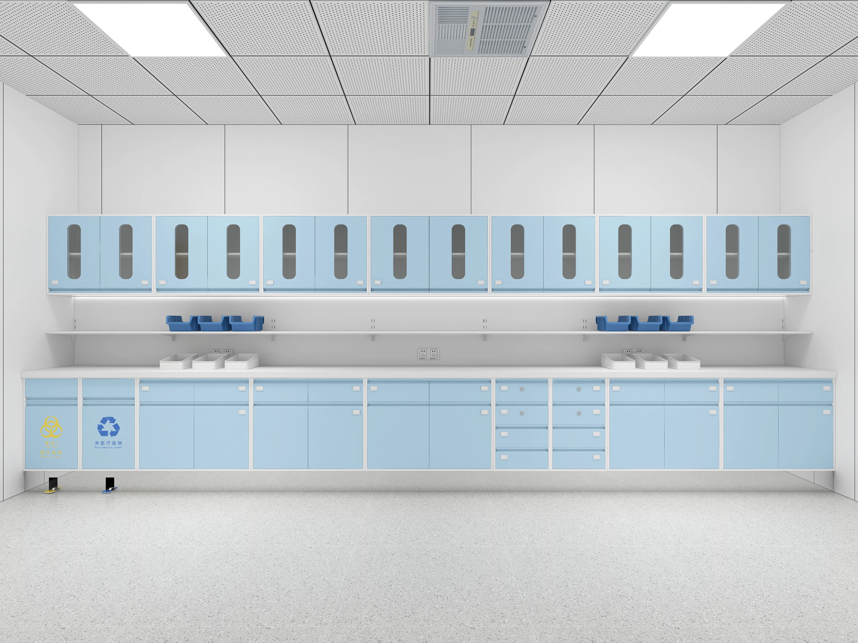 Customized Modern Stainless Steel Hospital Cabinet for Schools Hotels Hospitals-Global Industrial Solution 6