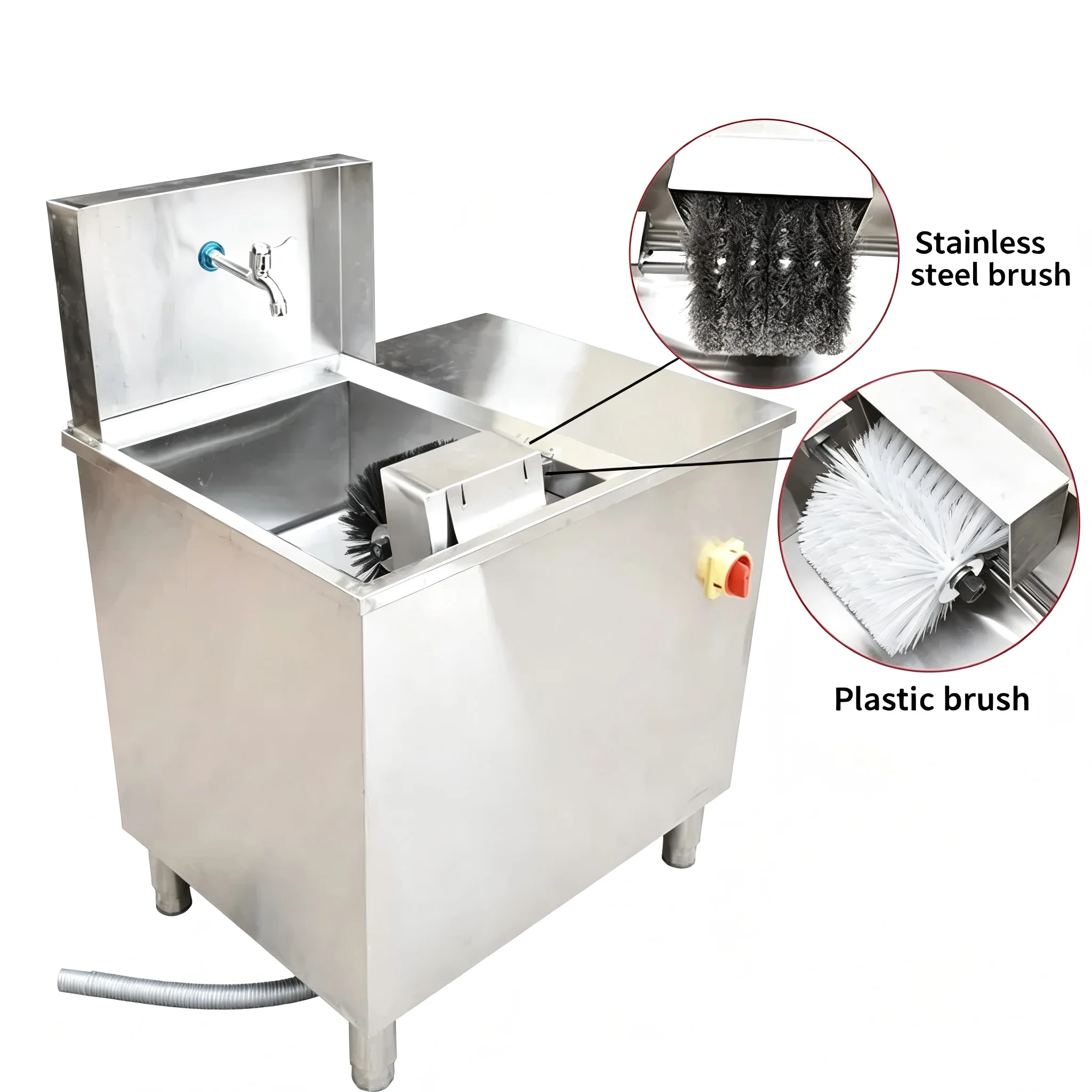 Japanese Half Automatic Grill Plate Wash Clean Machine Korean BBQ Grill Pan Grill Mesh Washing Machine