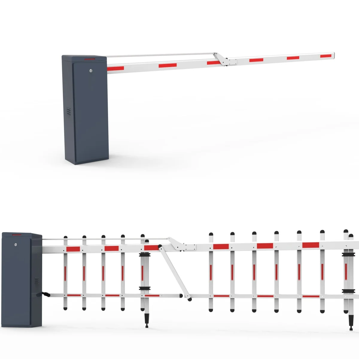 All-in-One LPR Parking Barrier System wi