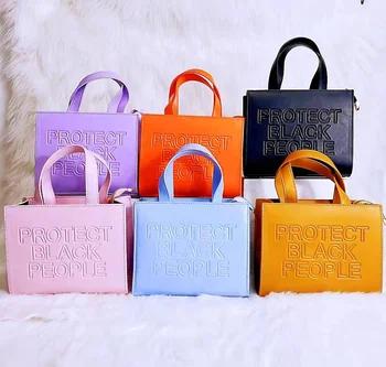 Custom Handbags Women's Tote Bag Designer Handbags Famous Brands Protect Black People Bag Women Hand Bags