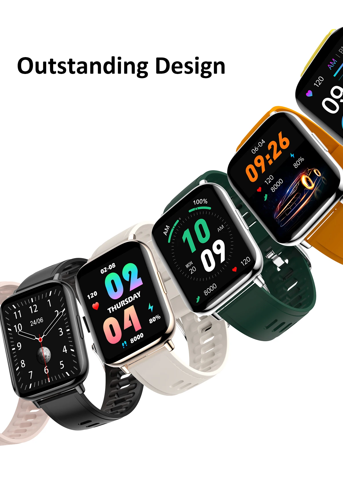 Linwear Lw31 Smart Watches 1.7