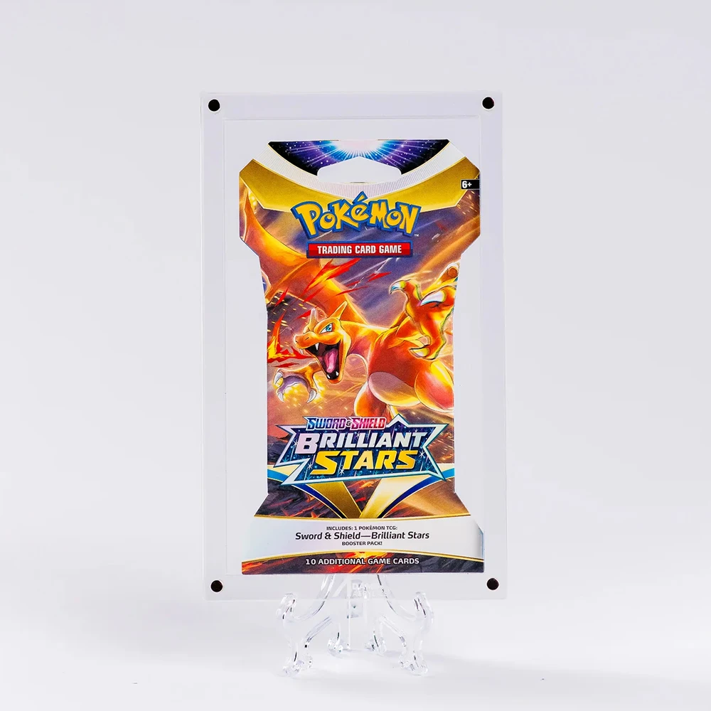 Customacrylic Protector pokemon Sleeved Booster Pack/modern Blister Acrylic  Display case for Sleeved Booster Pack