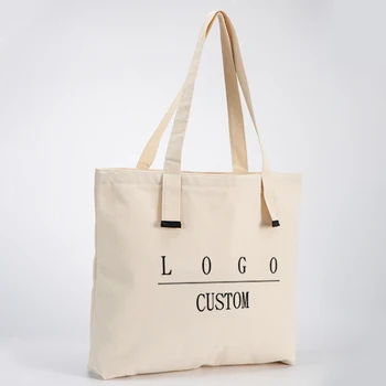 Print letter no MOQ zero waste shopping on line women canvas linen with custom printed logo