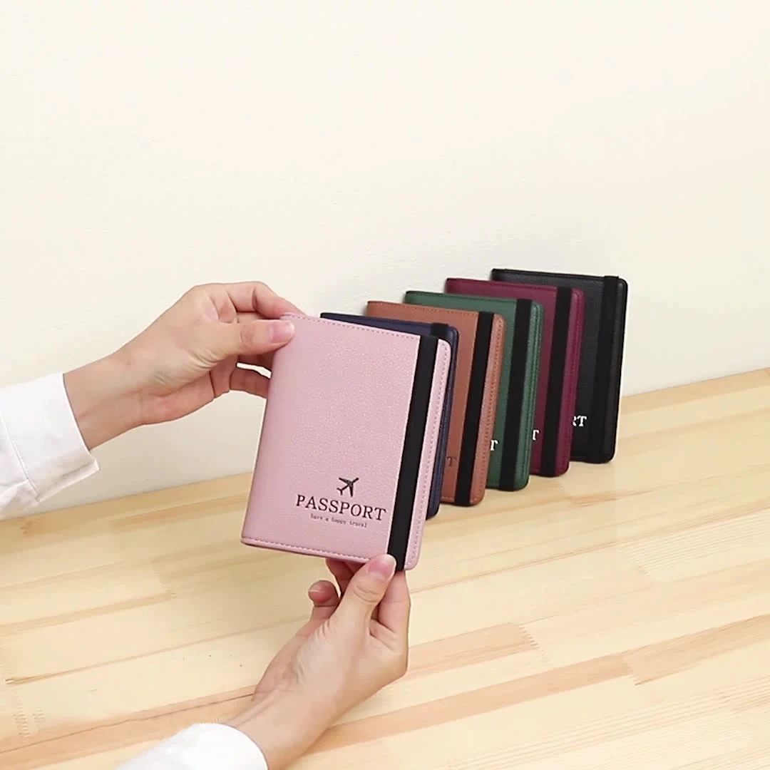 Pu Passport Holders Multifunction Leather Passport Holder Travel