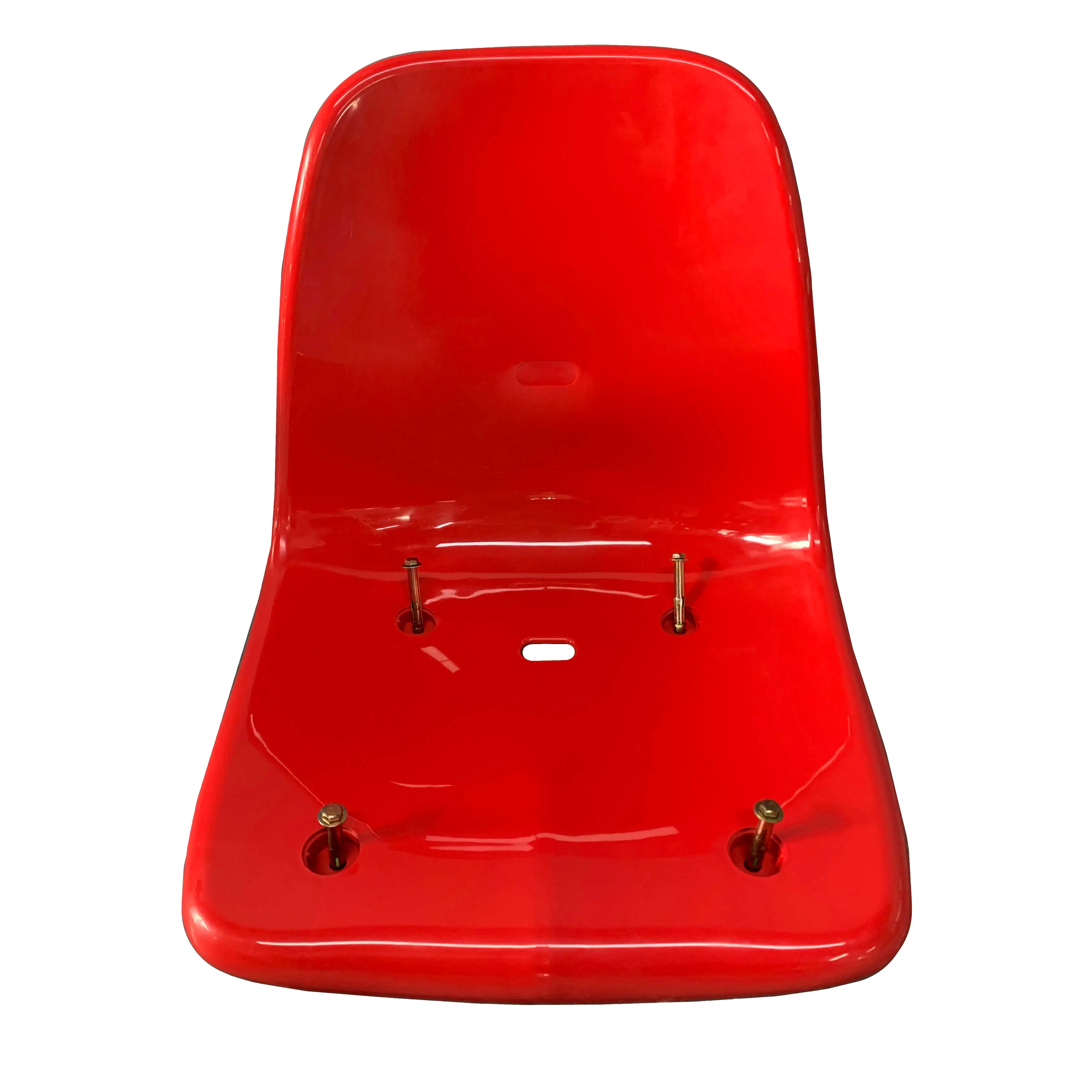 Stunity Easy Install Plastic Floor Mounted Permanent Football Stadium Seat for Outdoor or Indoor