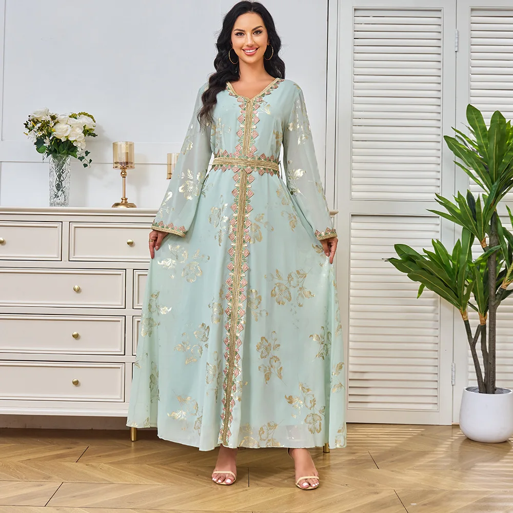 Elegant Muslim Women's Dress for Eid - Abaya Collection