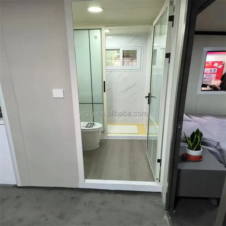 20Ft Luxury Large Prefab Australian Standard Expandable House With Veranda Container Home Slope Roof
